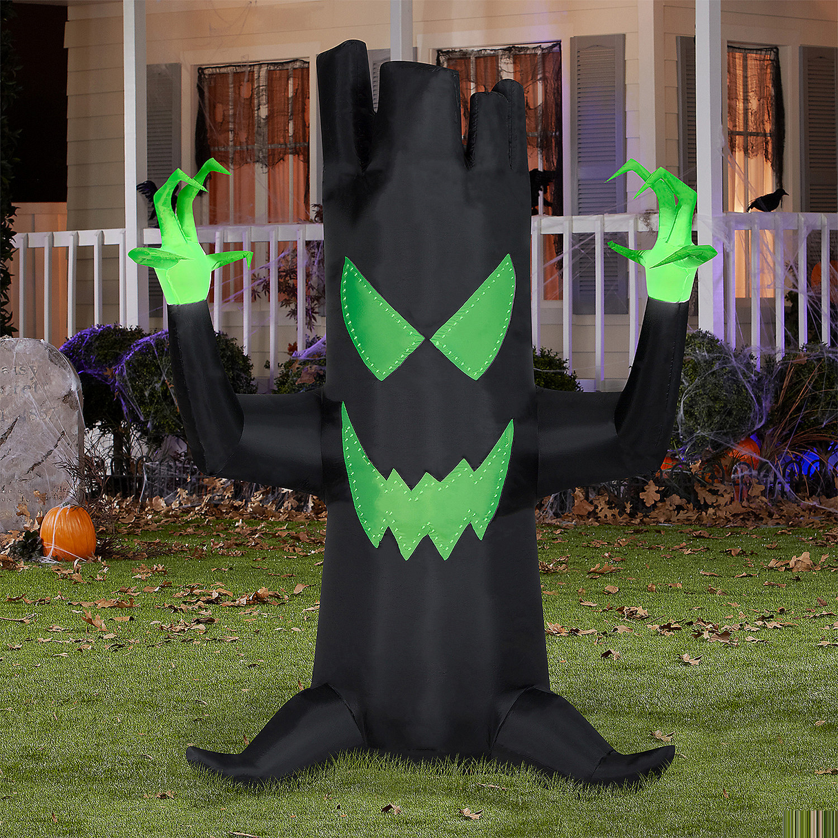 Blow Up Inflatable Light-Up Black Tree Inflatable Outdoor Yard Decoration