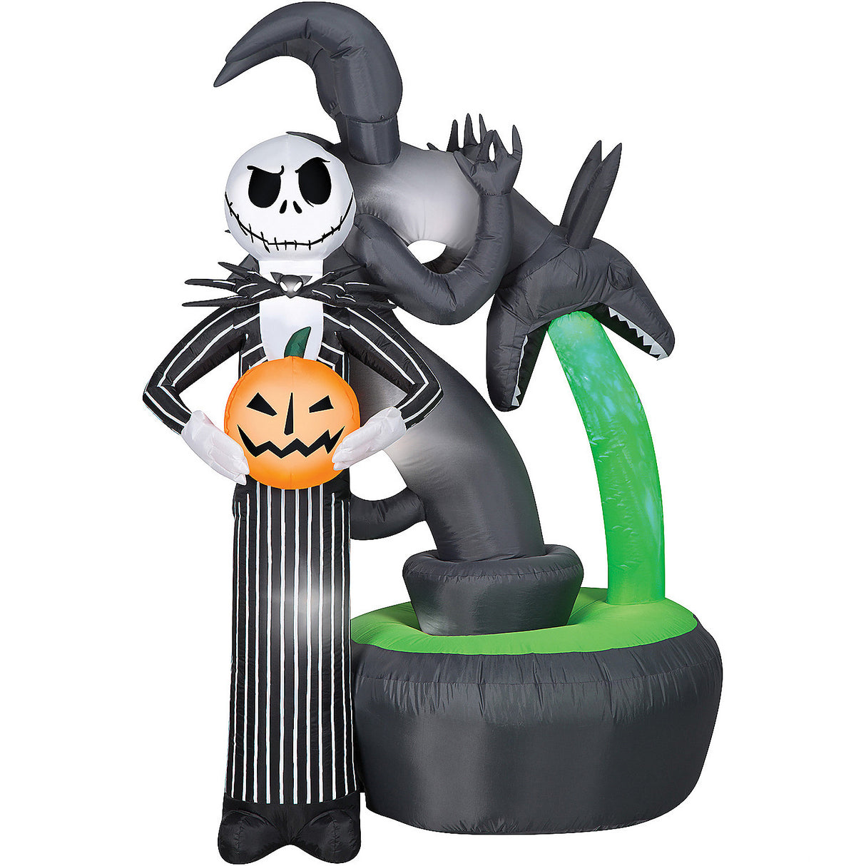 Inflatable Jack Skellington Decoration for Halloween Outdoor Parties and Themed Events