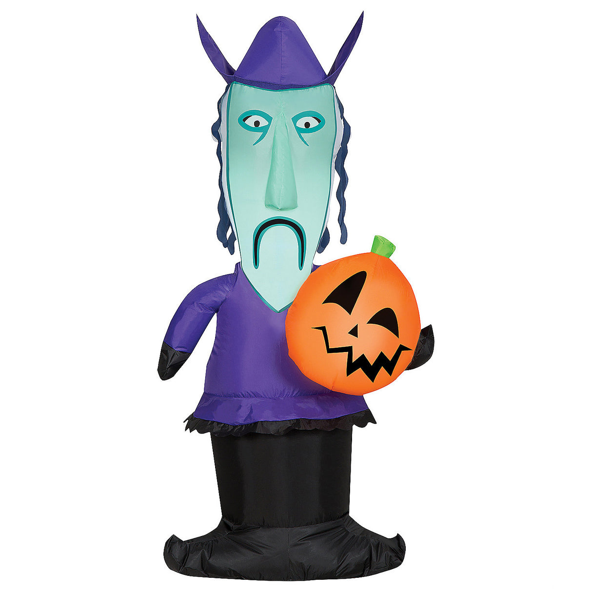 Airblown Inflatable Shock with Mask and Jack O Lantern for Halloween Outdoor Decor and Festive Celebrations