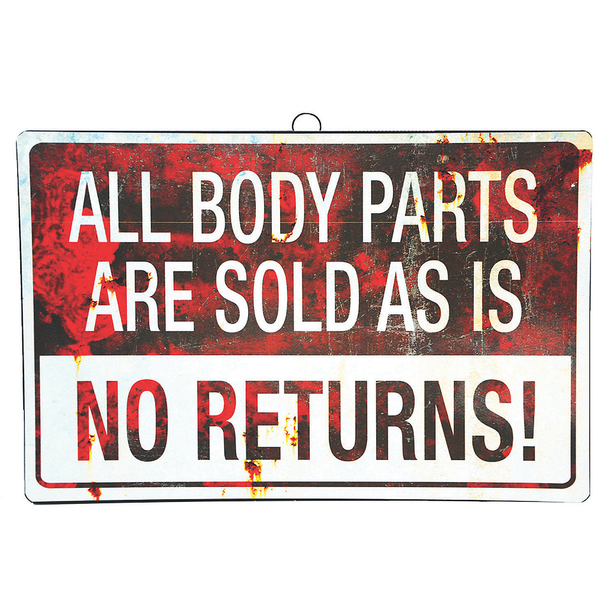 17 Inch Metal Sign All Body Parts Are Sold for Halloween Horror Theme Events and Party Decorations