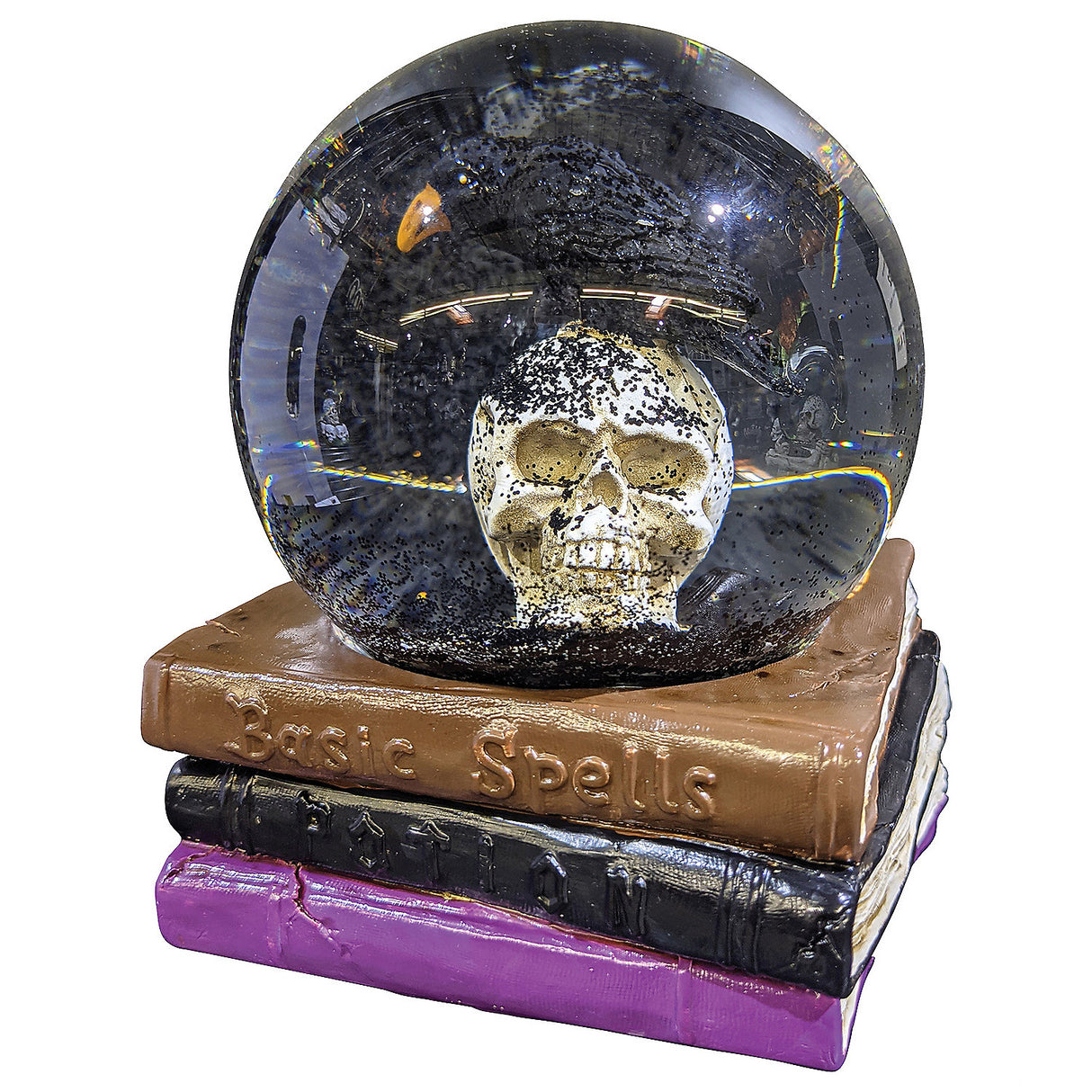 5 Skull Water Globe Halloween Decoration for Haunted Witch Lab and Spooky Home Decor