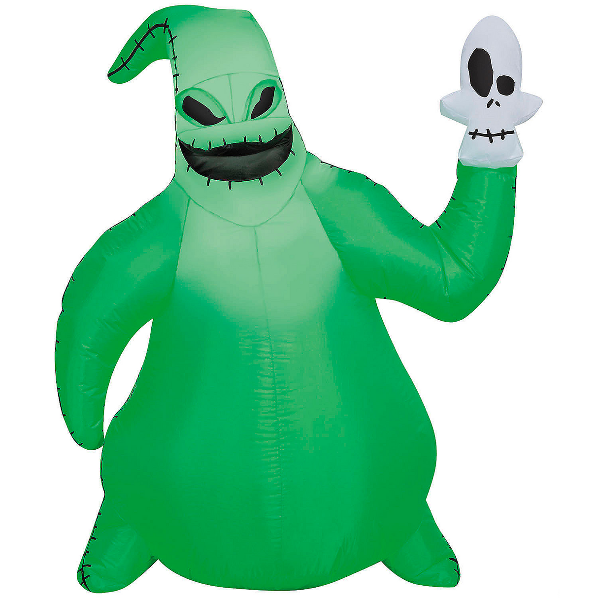 42" Airblown Inflatable Light-Up The Nightmare Before Christmas Oogie Boogie with Skull Outdoor Yard Decoration