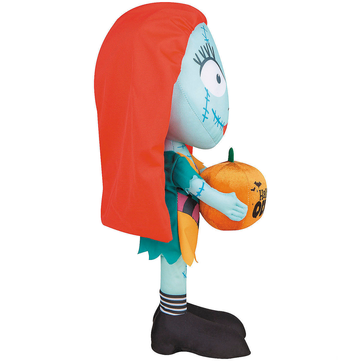 18" Airblown Inflatable The Nightmare Before Christmas Sally with Halloween Queen Pumpkin Decoration
