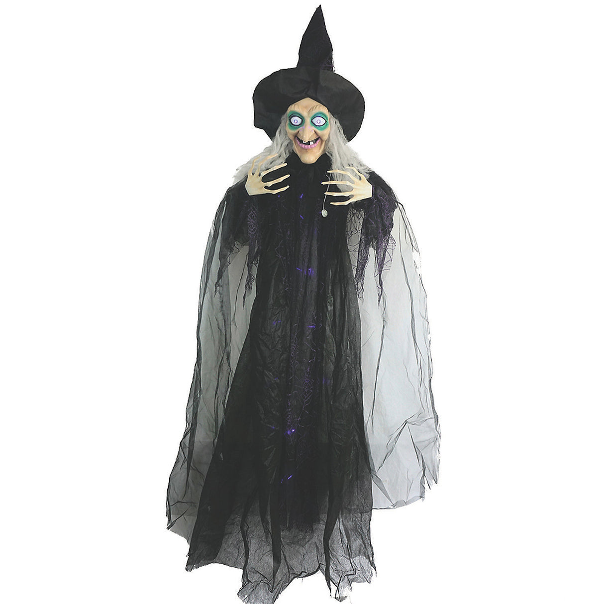 Scary Animated Hanging Witch Decoration for Halloween Parties Home Decor and Spooky Events