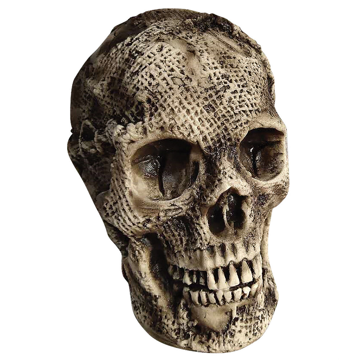 Lifelike Burlap Skull Face Decoration for Halloween Parties and Themed Events