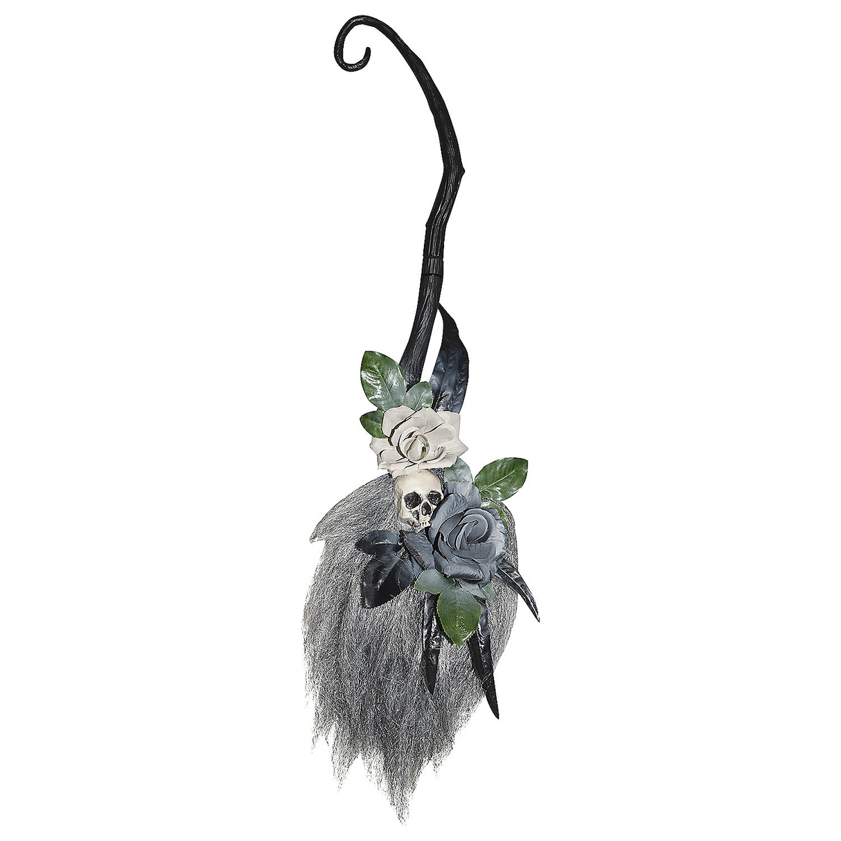 Hanging Broom Halloween Decoration 35.5"