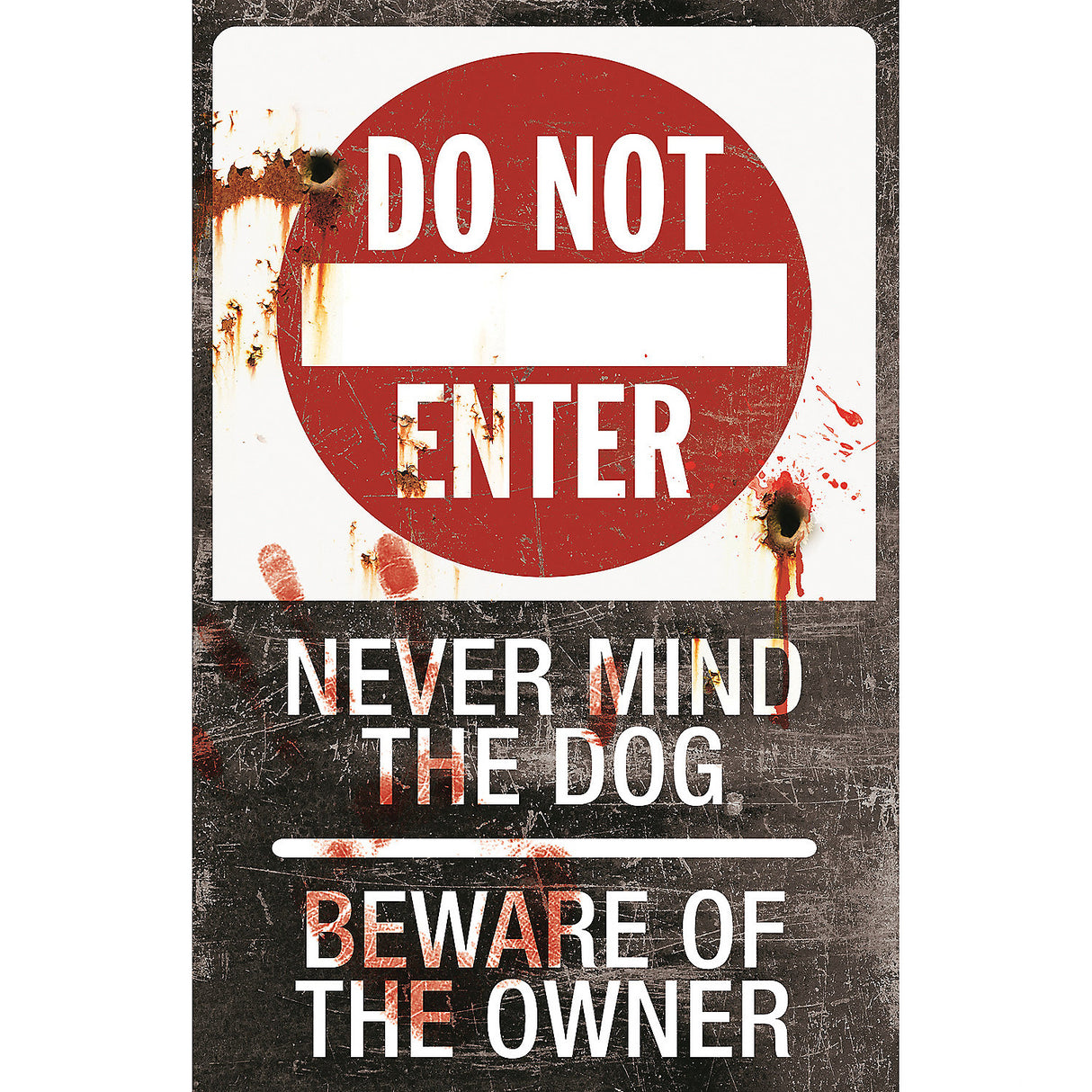 Spooky Do Not Enter Sign for Haunted House Decorations and Halloween Themed Events