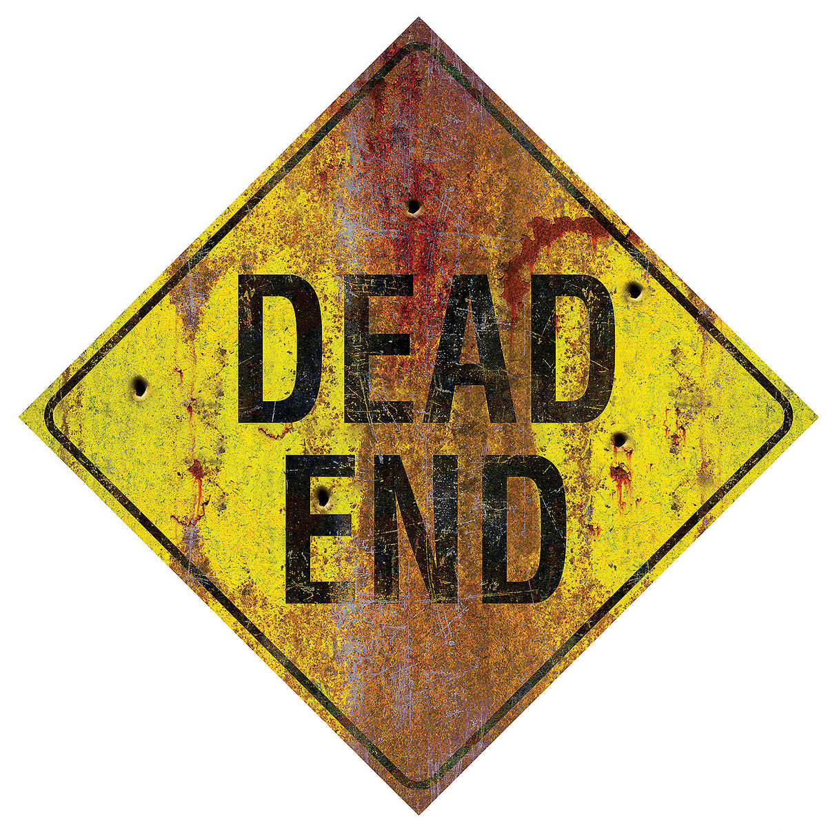 Haunted Dead End Sign for Outdoor Decorations Halloween Parties and Eerie Themes