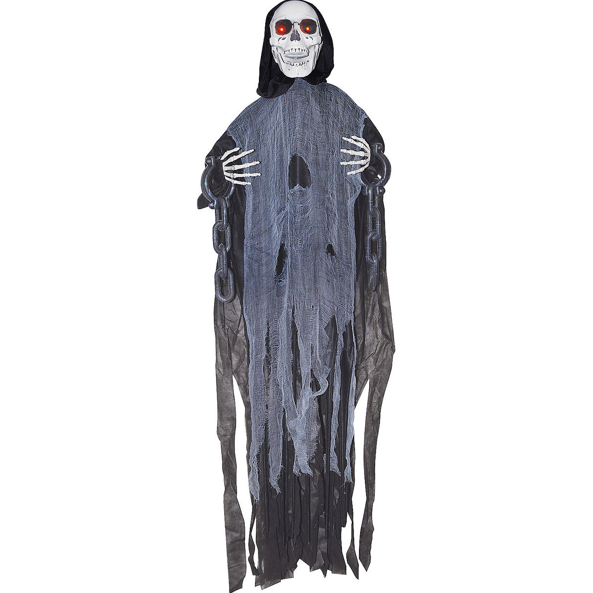 Ghost Skeleton In Chains Animated for Halloween Parties and Spooky Decorations
