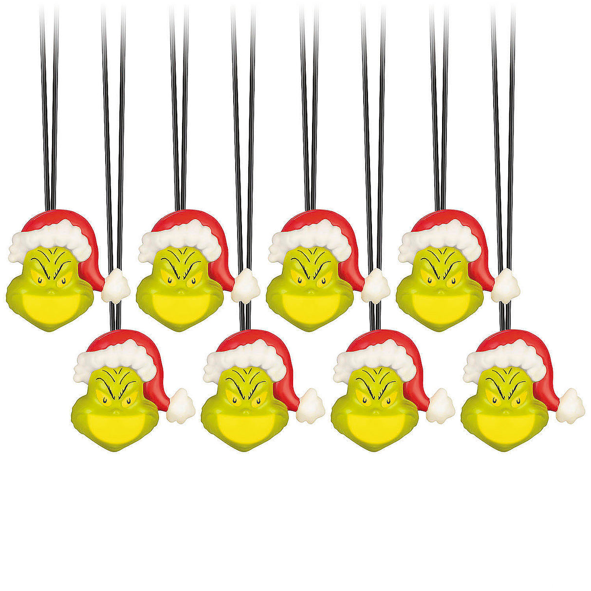 Grinch EmoteGlow 8-Bulb Musical Christmas Light String for Holiday Decorations and Festive Celebrations