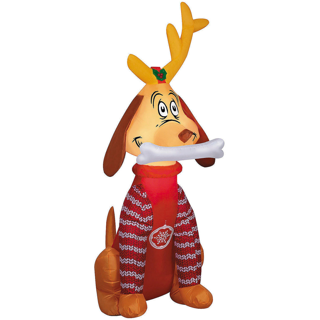 4 Ft Inflatable Max Decoration from Grinch for Holiday Yard Displays and Christmas Festivities