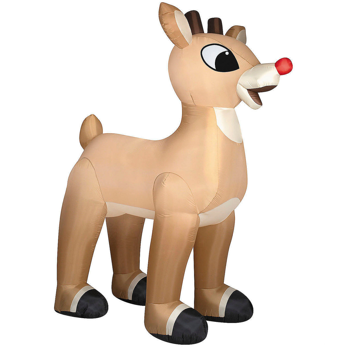 Deluxe 10 Ft Airblown Inflatable Rudolph Decoration for Outdoor Christmas Displays and Holiday Celebrations