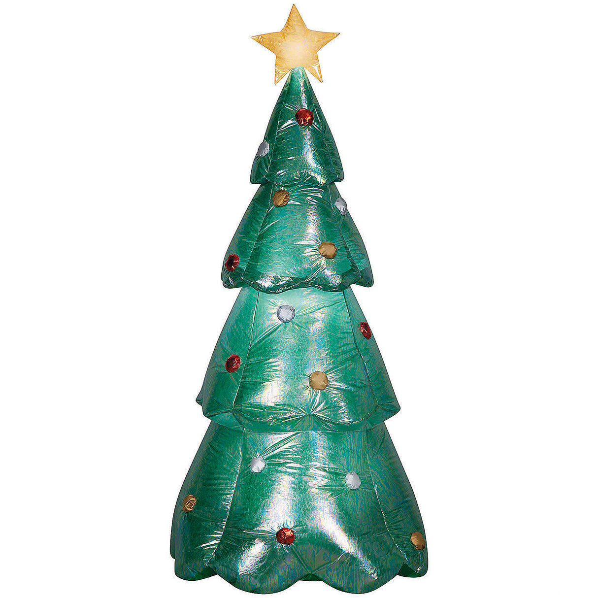 Iridescent Green Christmas Tree Outdoor Decoration for Holiday Displays and Winter Celebrations