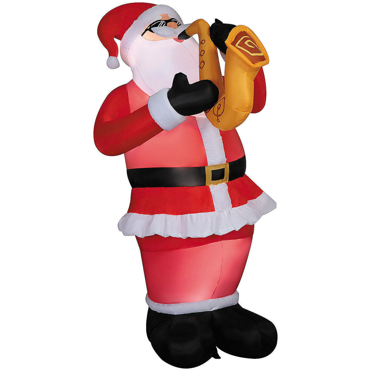 Inflatable Animated Santa Decoration for Outdoor Christmas Displays Holiday Cheer and Festive Gatherings