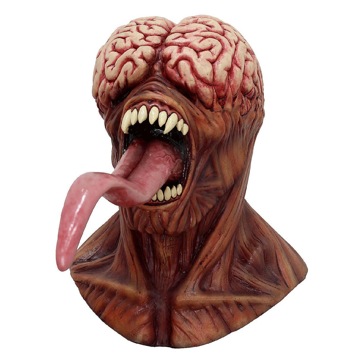 Terrifying Deluxe Resident Evil Licker Overhead Mask for Halloween Horror Parties and Costumes