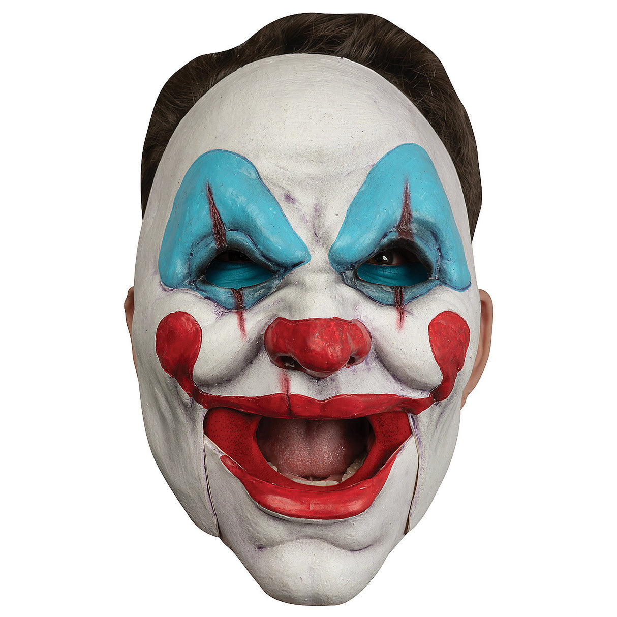 Creepy Clown Moving-Mouth Latex Mask for Halloween Parties Costume Events and Spooky Gatherings