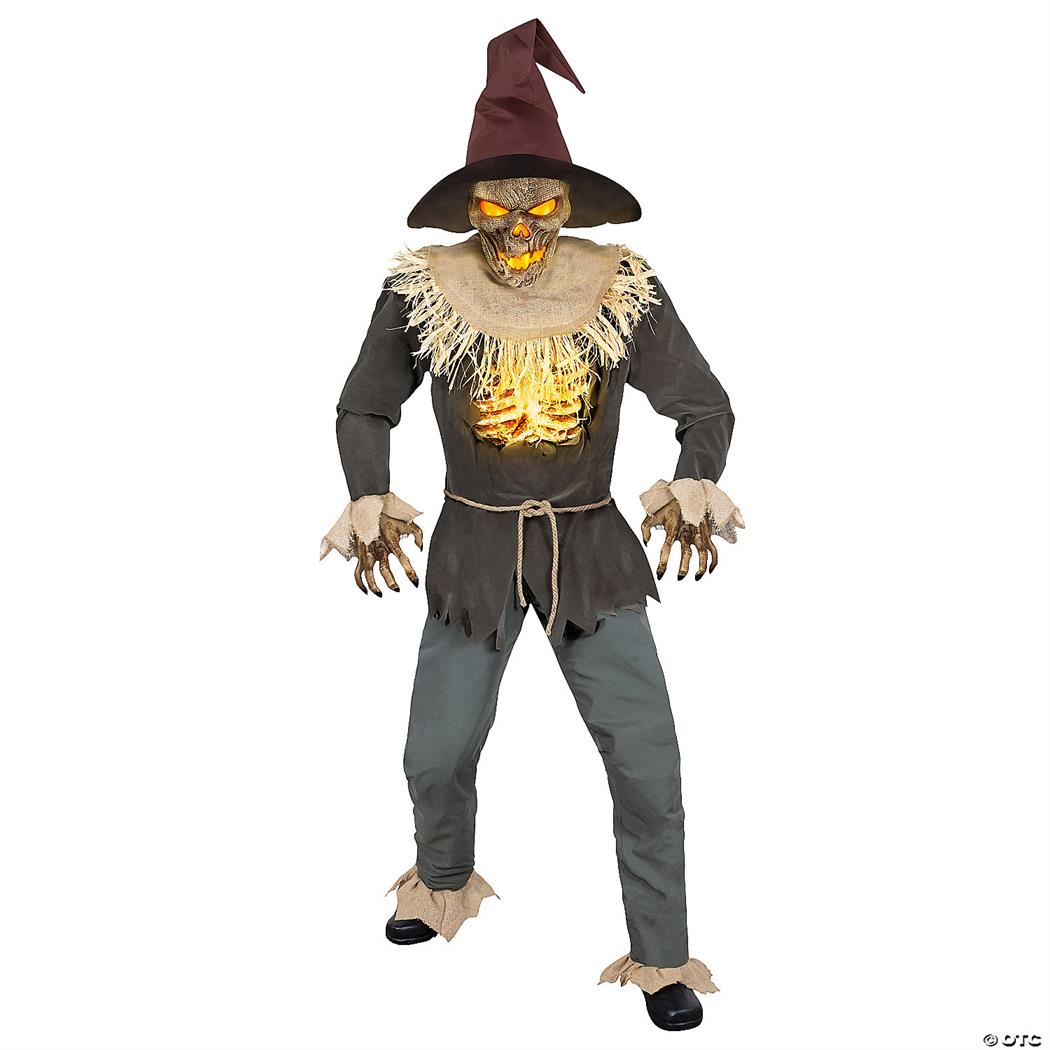 Giant 8 1/2 Ft Animated Scarecrow for Halloween Yard Decor and Spooky Haunted House Setup