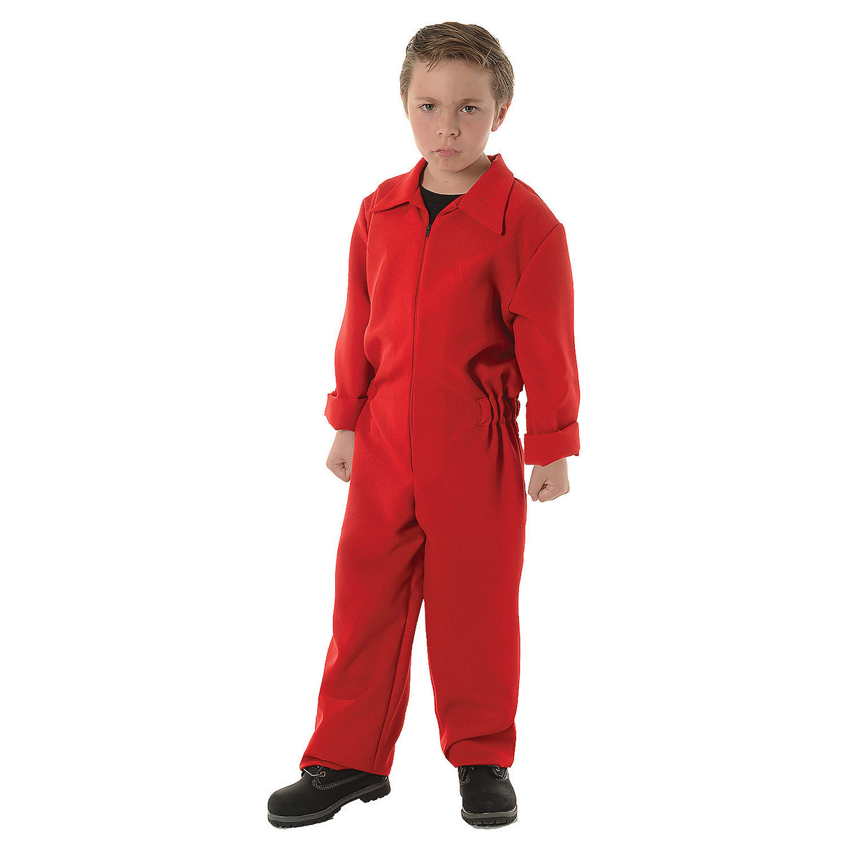 Kid's Red Horror Jumpsuit for Halloween Parties Scary Adventures and Creative Dress-Up Fun