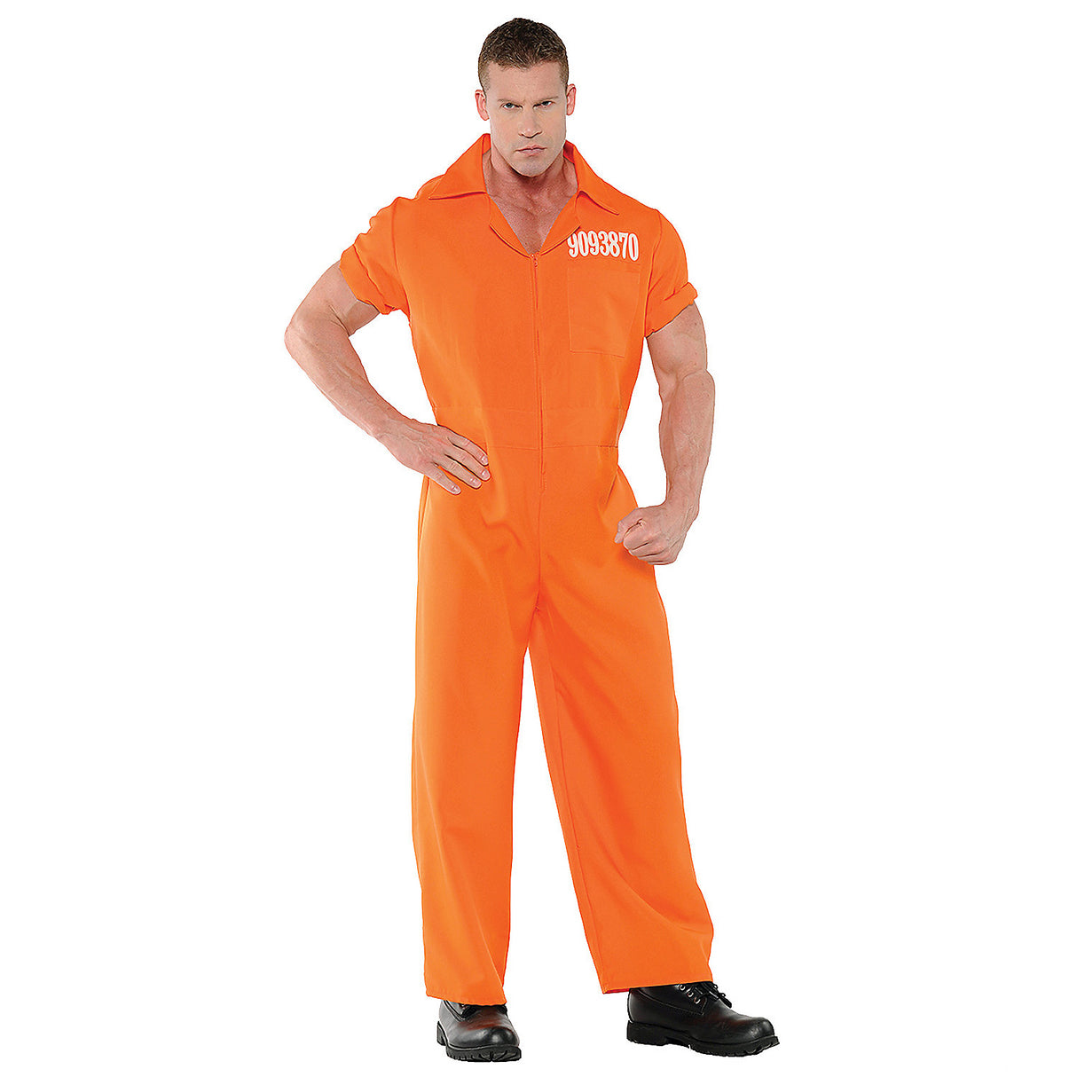 Authentic Men's Prisoner Costume for Halloween Parties and Themed Events