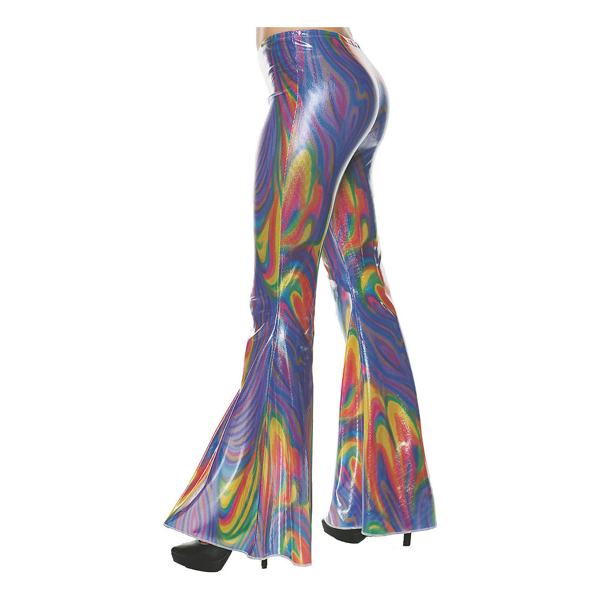 Funky Swirl Bell Bottoms for 70s Themed Parties Retro Costume Events and Dance Nights
