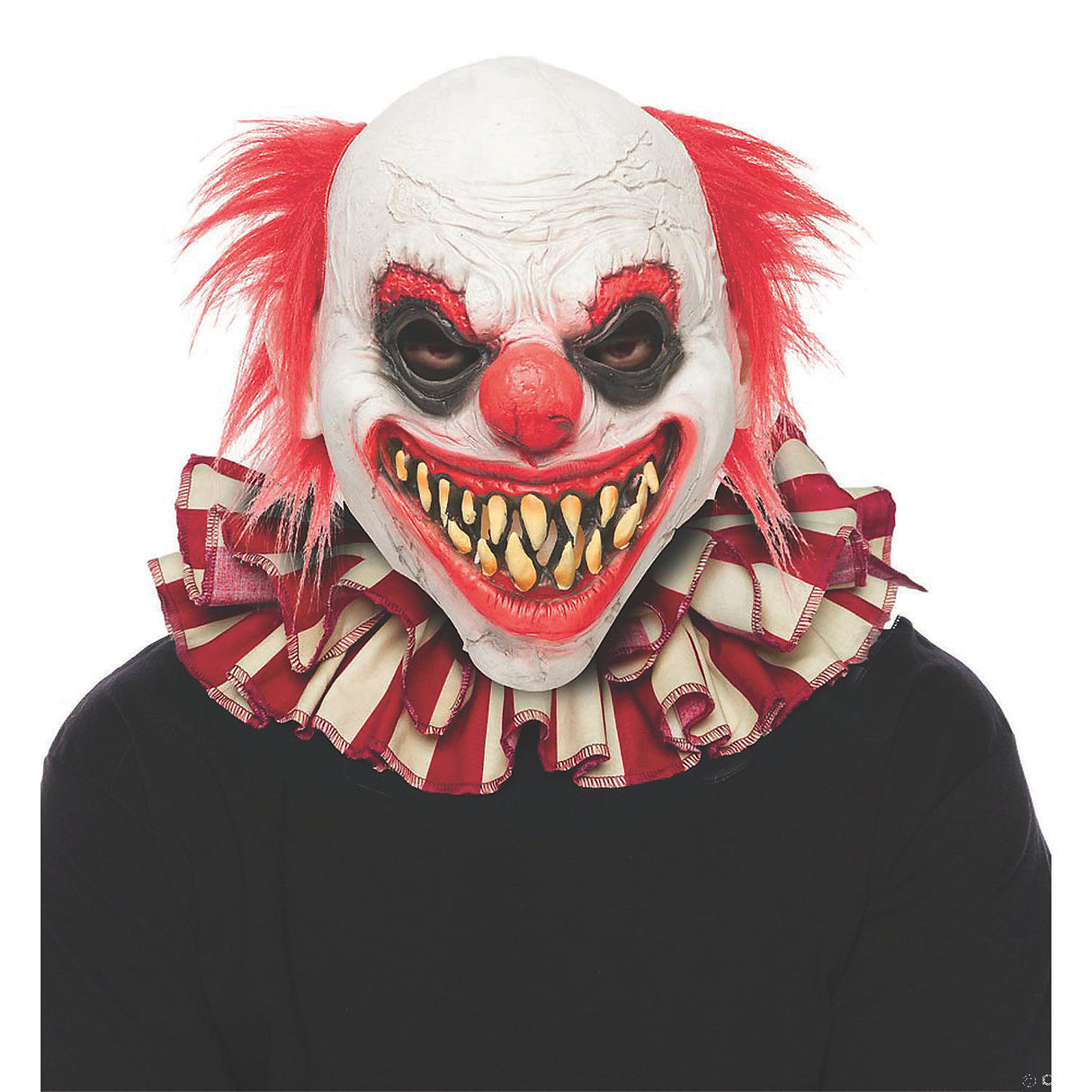 Striped Clown Collar Adult for Halloween Parties Scary Costumes and Theatre Performances