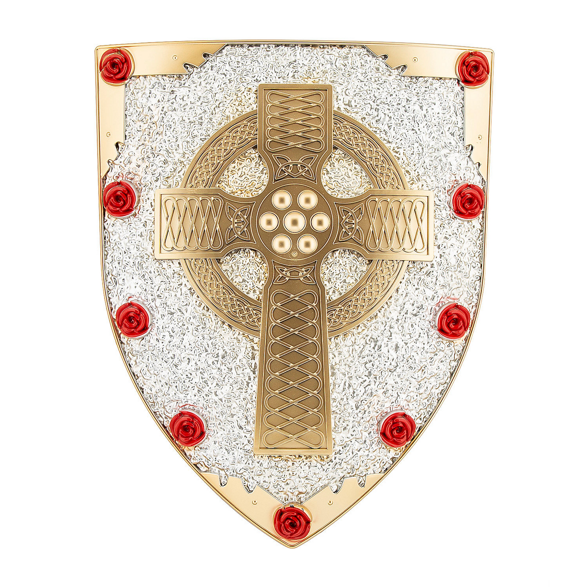 Stylish Gold and Silver Shield for Costume Parties Halloween and Themed Events