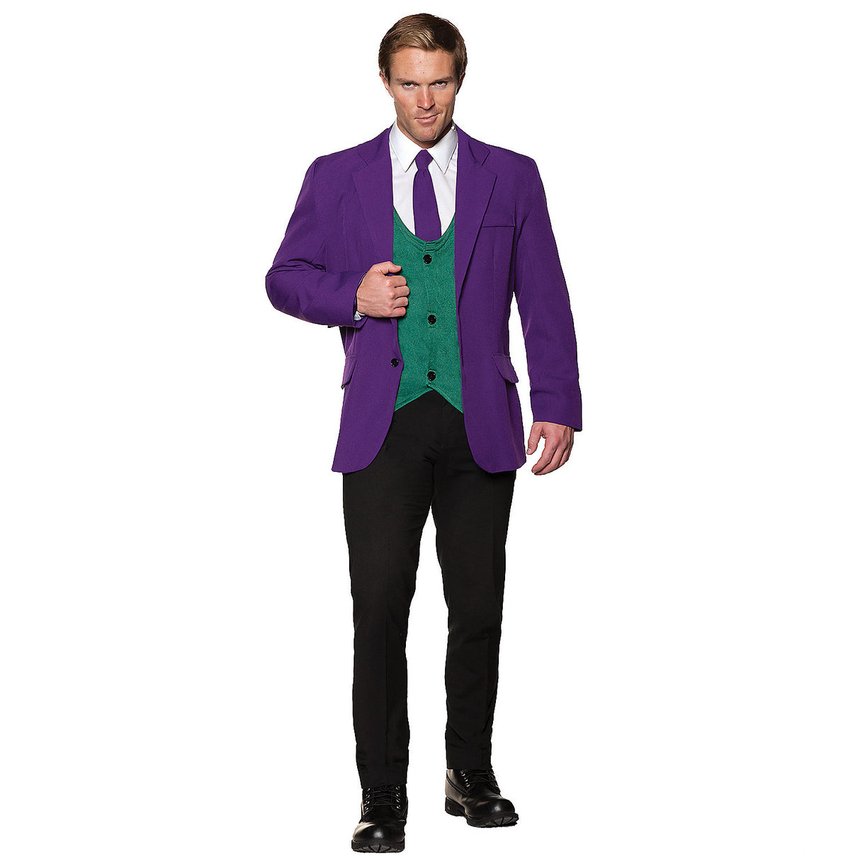 Stylish Adult Purple Jacket and Vest for Carnival Events Halloween Parties and Character Cosplay