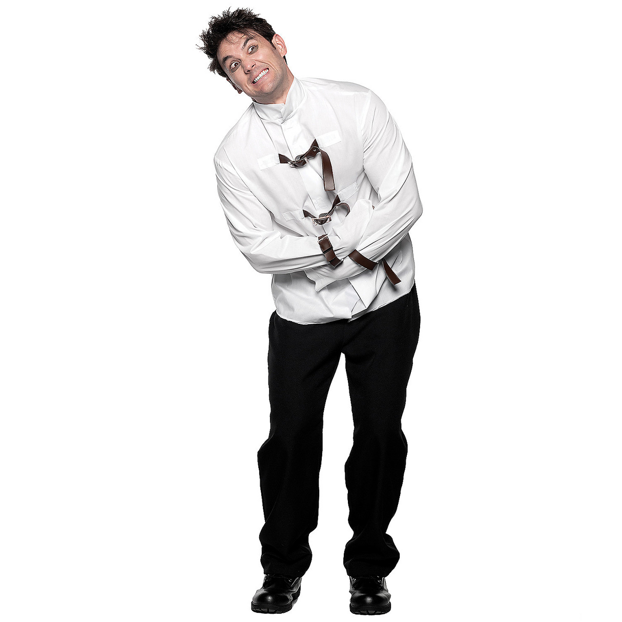 Disturbing Straight Jacket Adult Costume for Halloween Parties and Themed Events