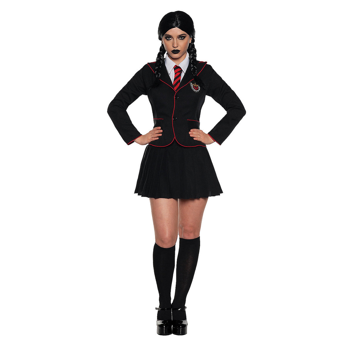 Gothic Schoolgirl Costume for Halloween Parties and Themed Events
