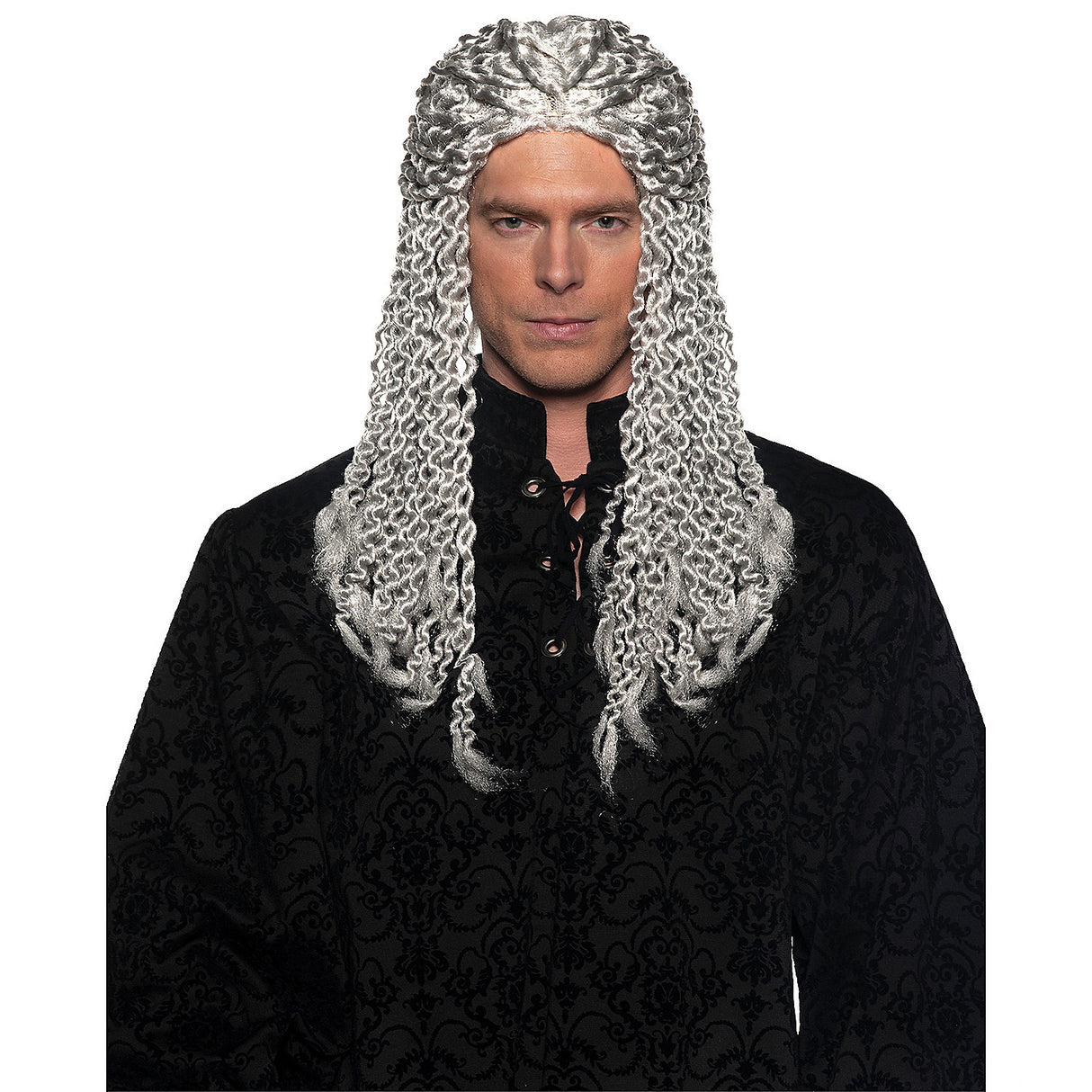 Transform Your Look with Adult's Silver Dreads Wig for Halloween Events and Themed Parties