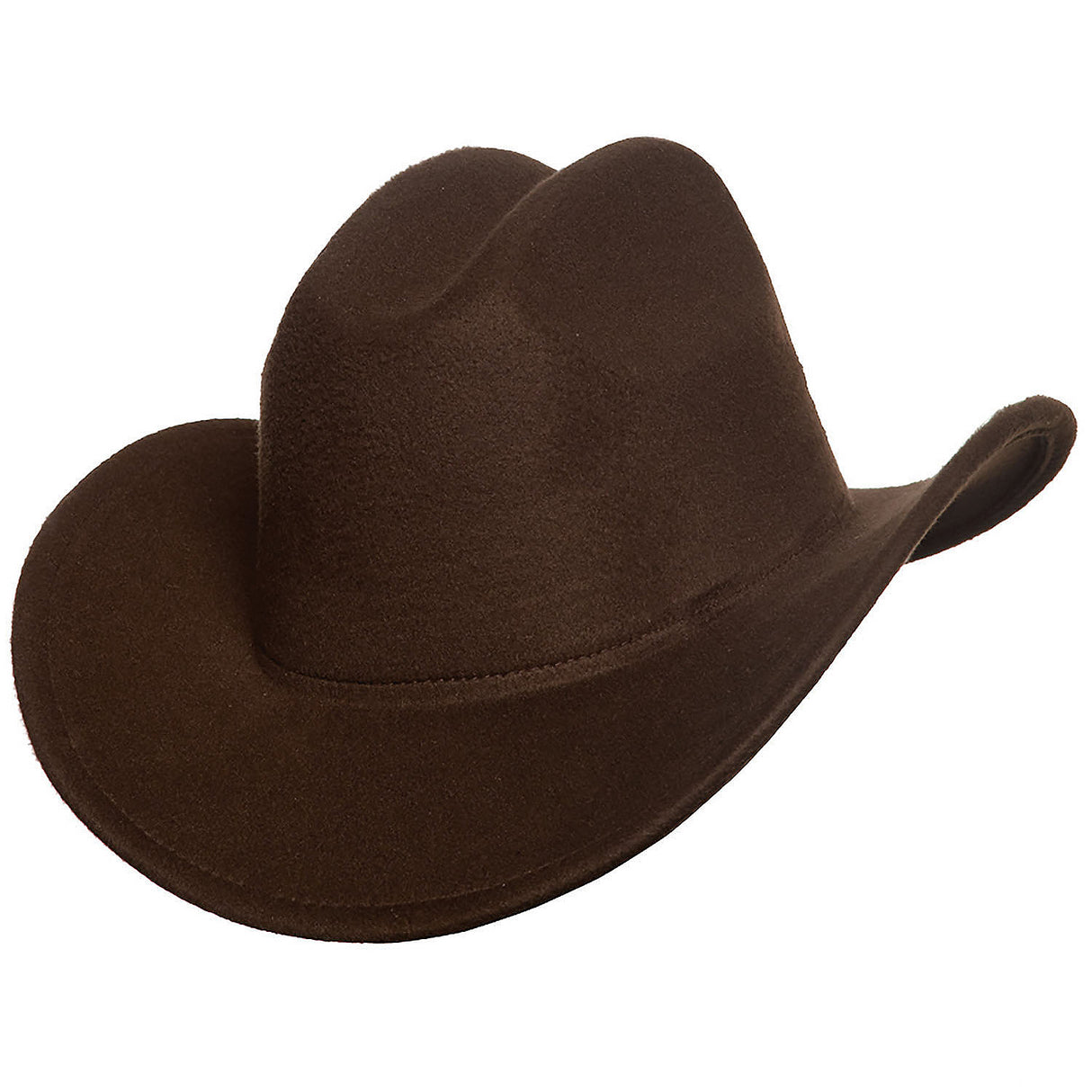 Classic Adults Brown Cattleman Cowboy Hat for Western Themed Parties and Outdoor Events