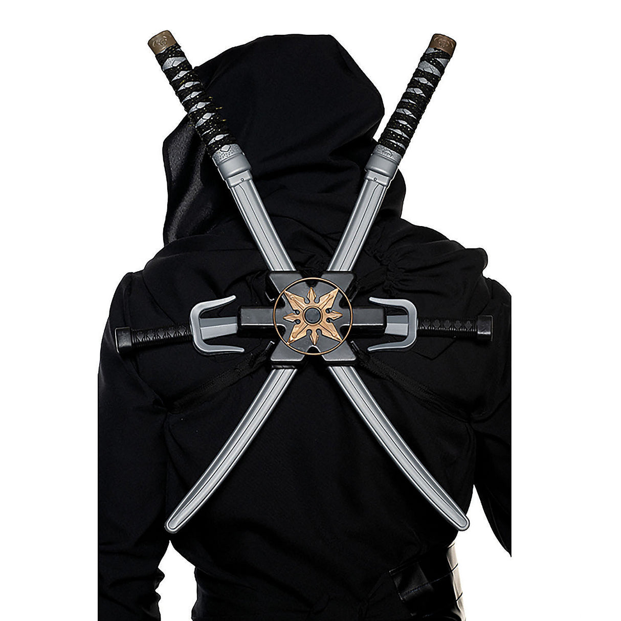 6 Pc Ninja Sword Sheath Backpack Set for Halloween Cosplay Ninja Themed Parties and Dress Up