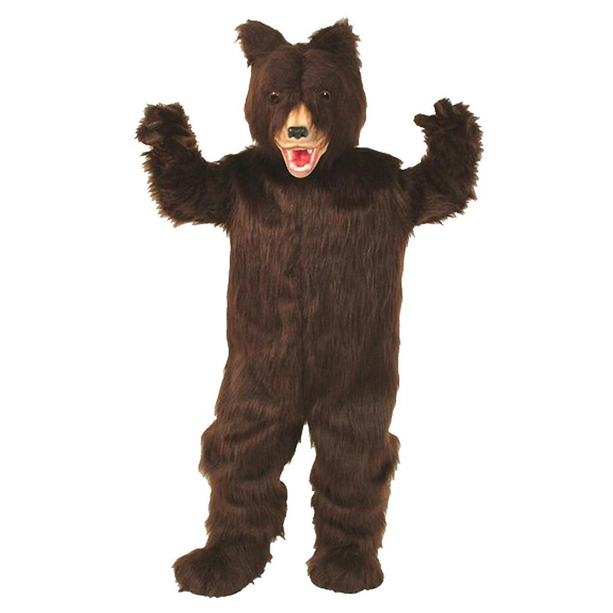Incredible Adult Grizzly Bear Mascot Costume for Halloween Parties Family Fun and School Events