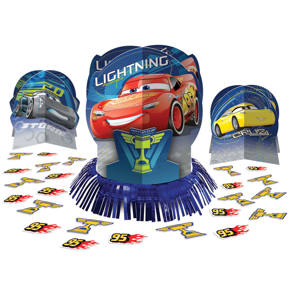 Disney Cars 3 Table Decorating Kit for Birthday Parties and Themed Celebrations