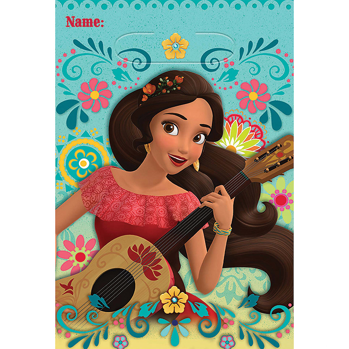 Disney Elena of Avalor Folded Loot Bags for Birthday Parties and Celebration Goodie Bags