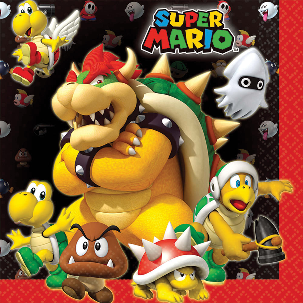 SUPER MARIO 1ST LUNCH NAPKINS