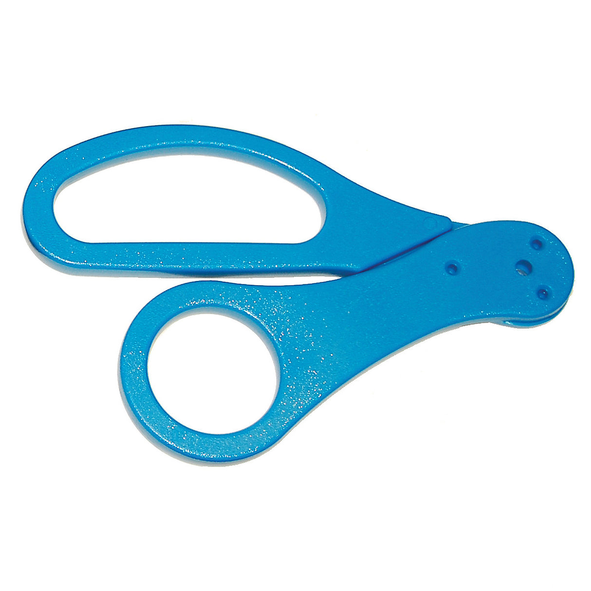 Durable Blue Scissor Handles for Ribbon Cutting and Craft Projects