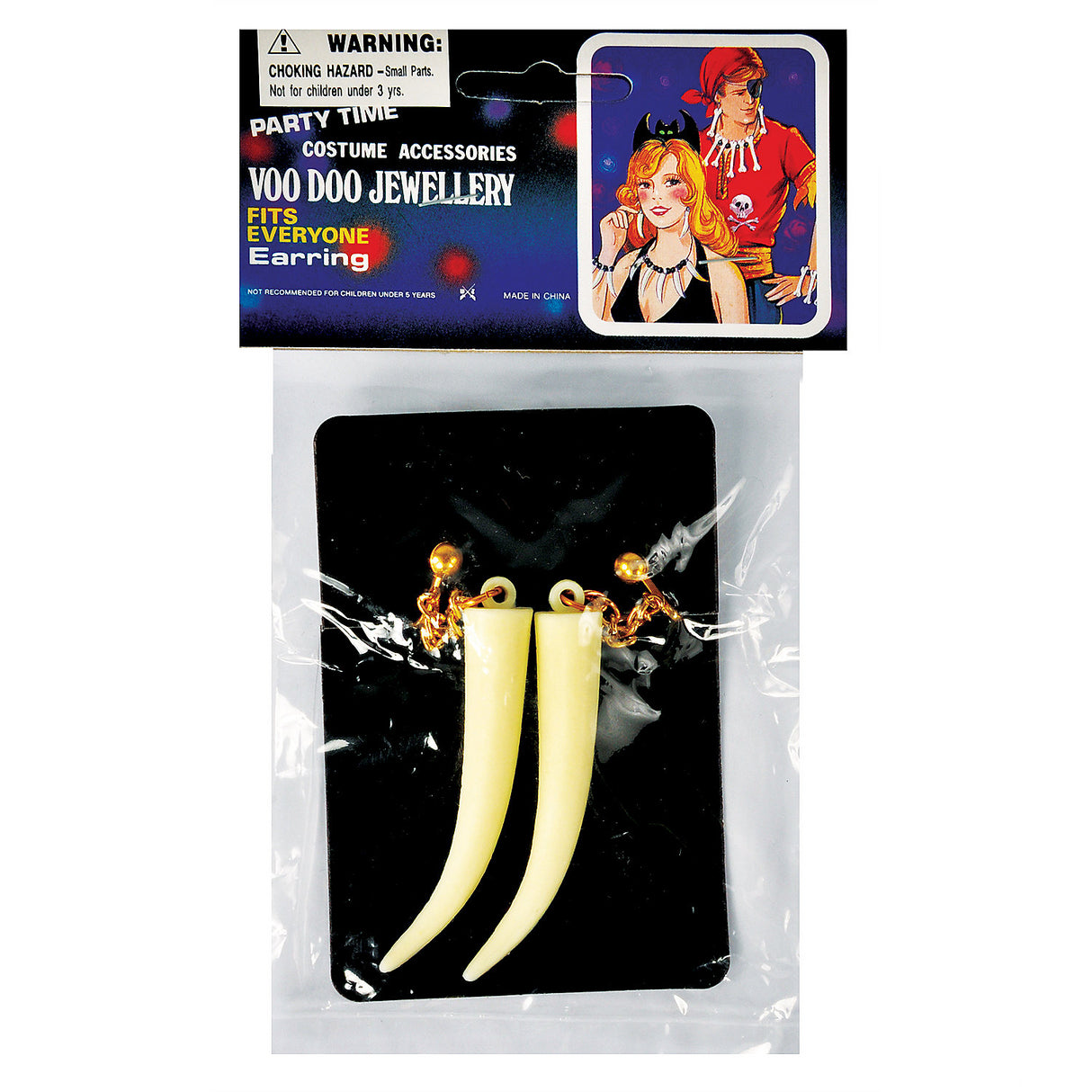 Stylish Voo Doo Earrings for Halloween Parties and Themed Events