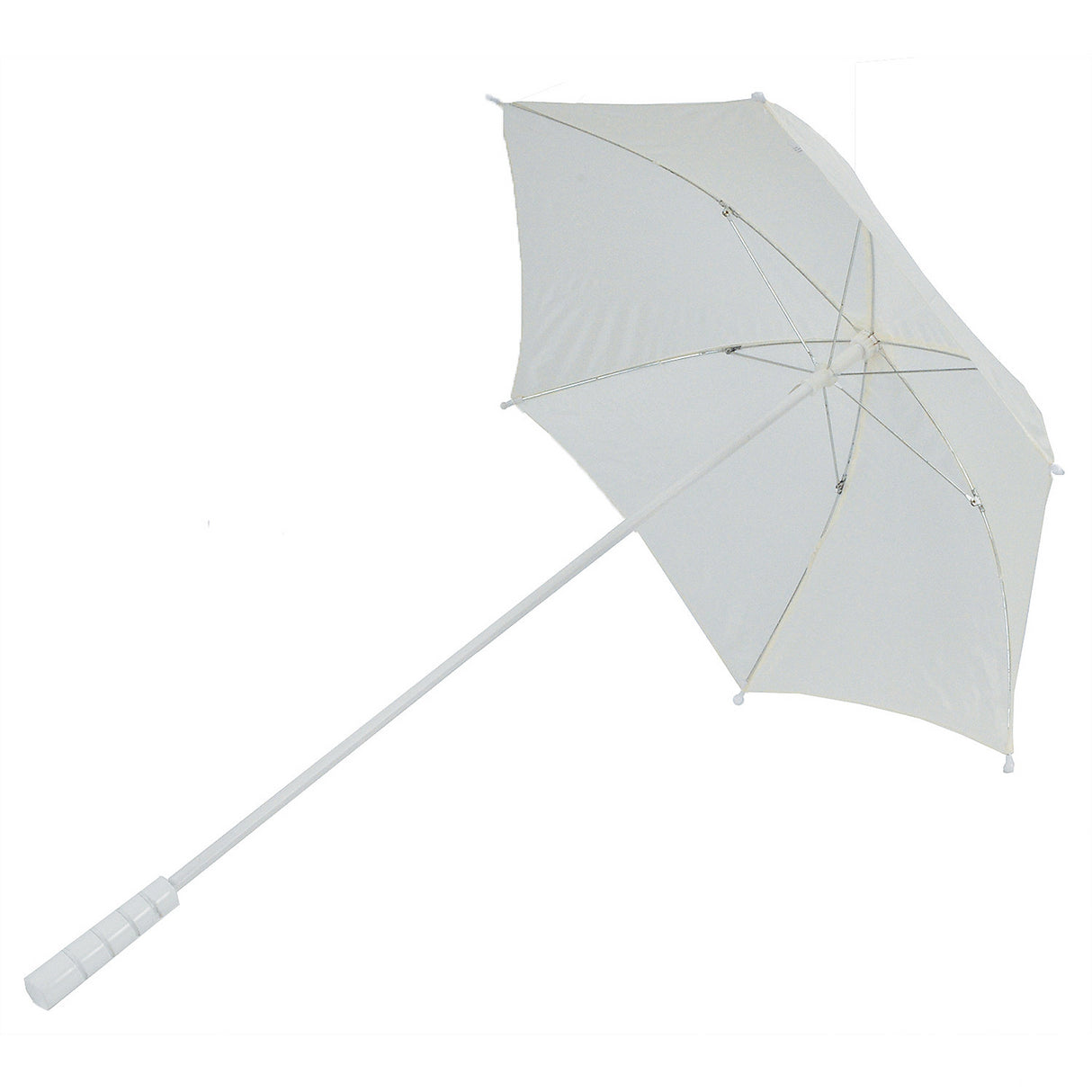 Elegant Nylon Ivory Parasol for Themed Parties Costumes and Outdoor Events