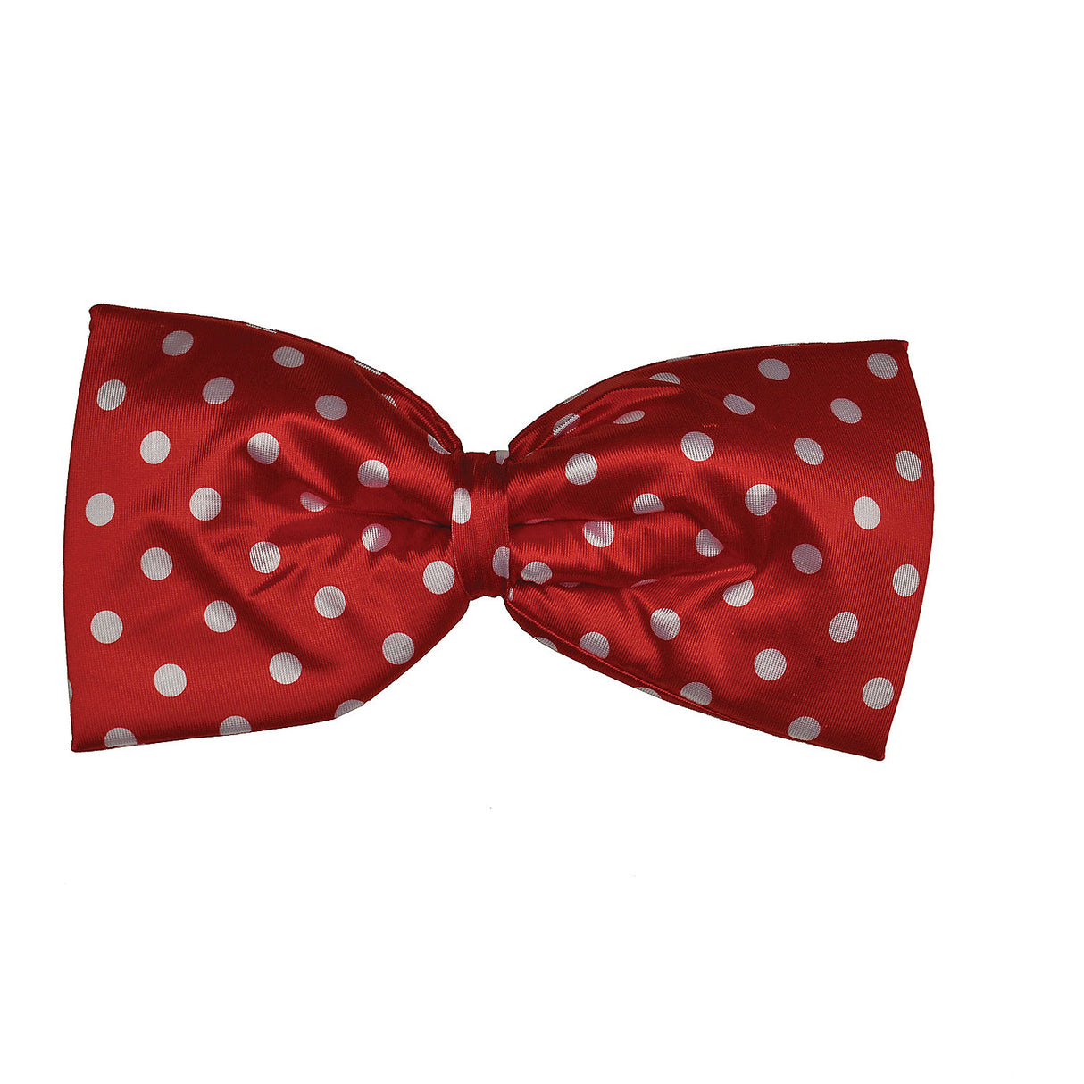 Stylish Polka Dot Red Jumbo Bow Tie for Party Events and Fun Celebrations
