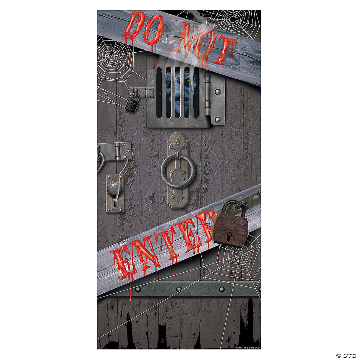 Spooky Door Cover for Halloween Parties Haunted House Decor and Outdoor Events