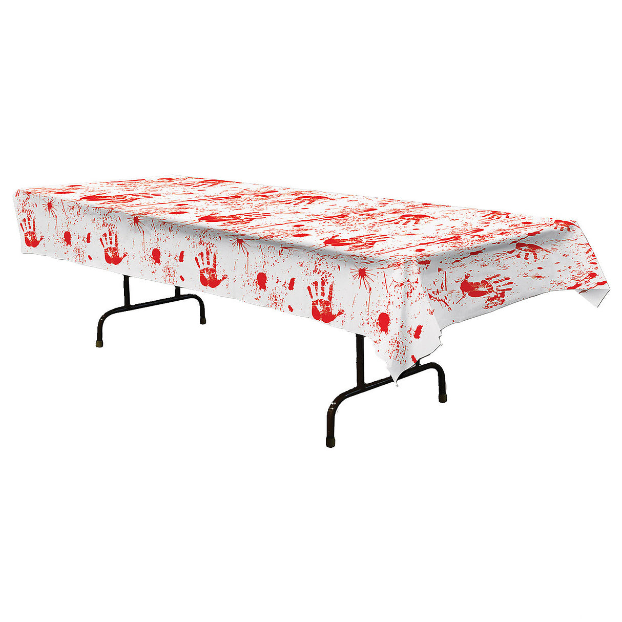 Creepy Bloody Handprints Tablecover for Halloween Party Decorations and Scary Themed Events