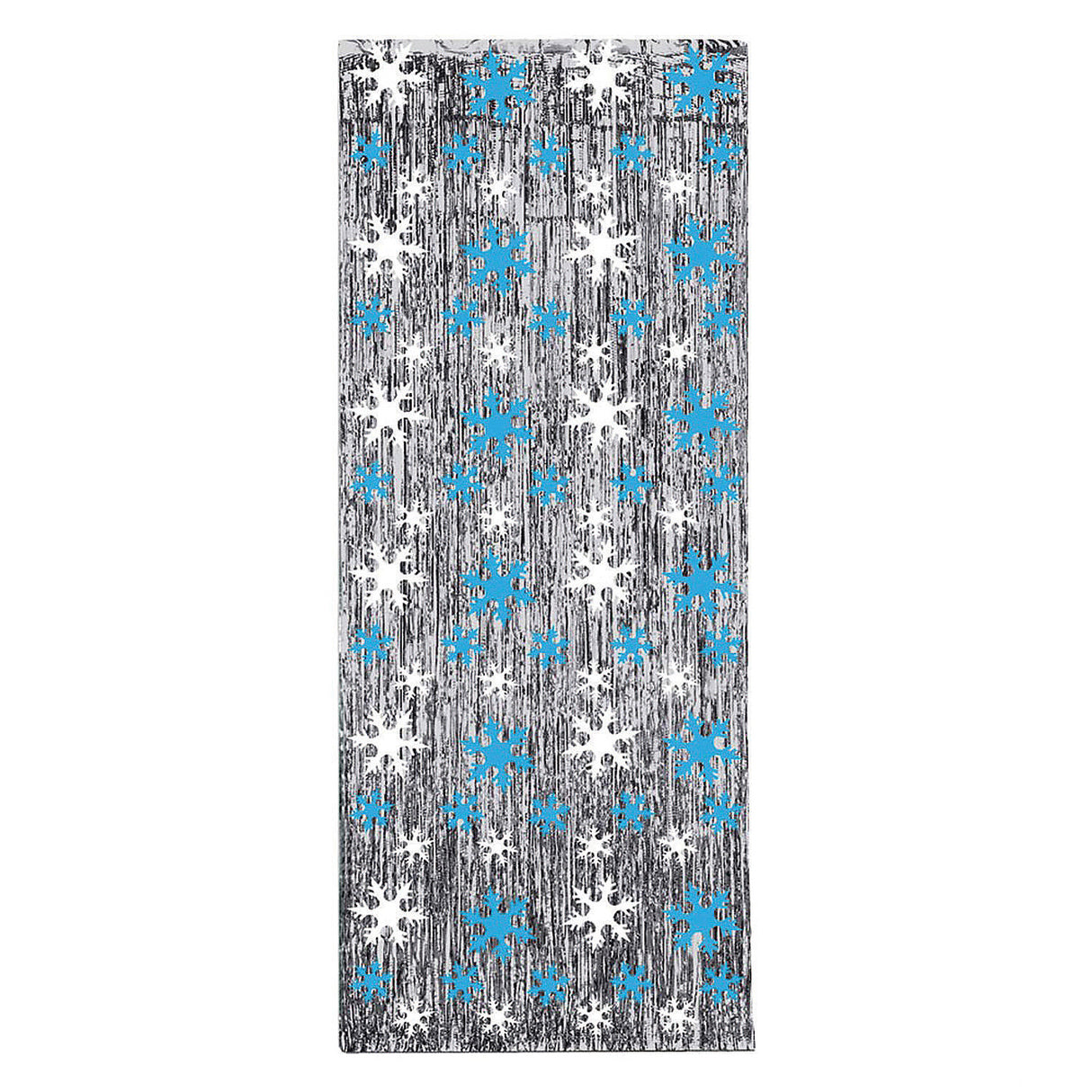 Sparkling Snowflake Curtain for Holiday Decor Christmas Parties and Seasonal Events