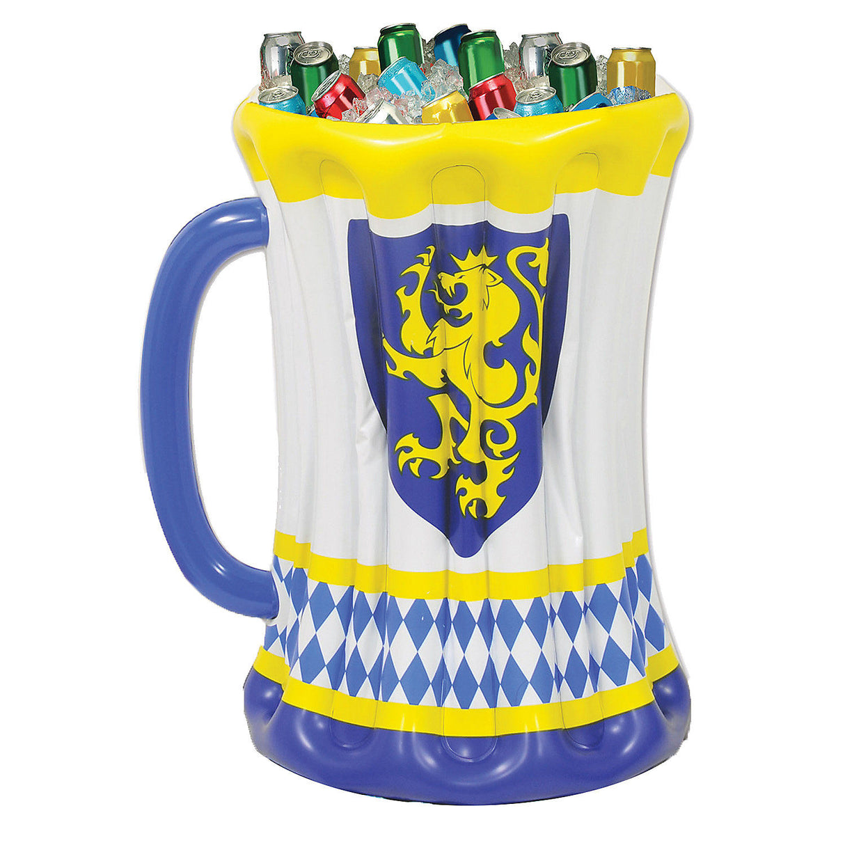 Inflatable Beer Stein Cooler for Oktoberfest Parties and Outdoor Events