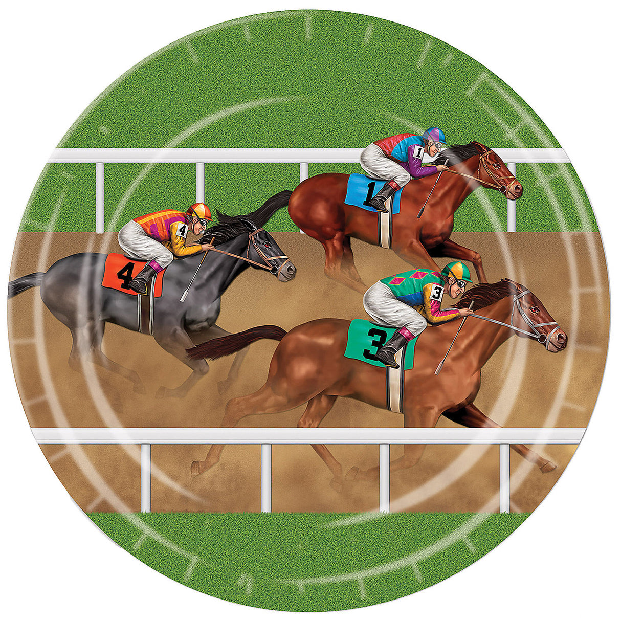 Fun Horse Racing Plates for Derby Day Parties Equine Events and Birthday Celebrations
