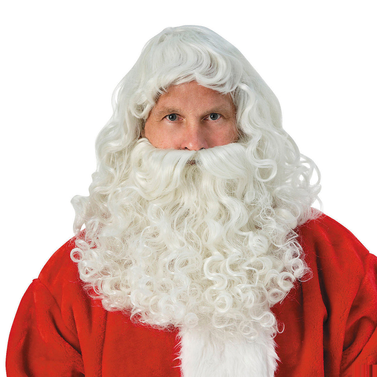 Quality Santa Wig and Beard Set for Halloween Parties Christmas Events and Holiday Celebrations