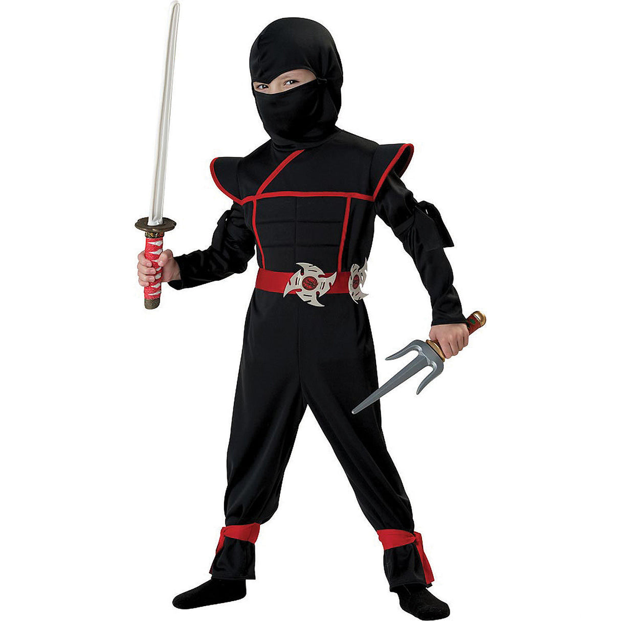 Boy's Ninja Stealth Costume for Halloween Trick or Treat and Imaginative Play Adventures