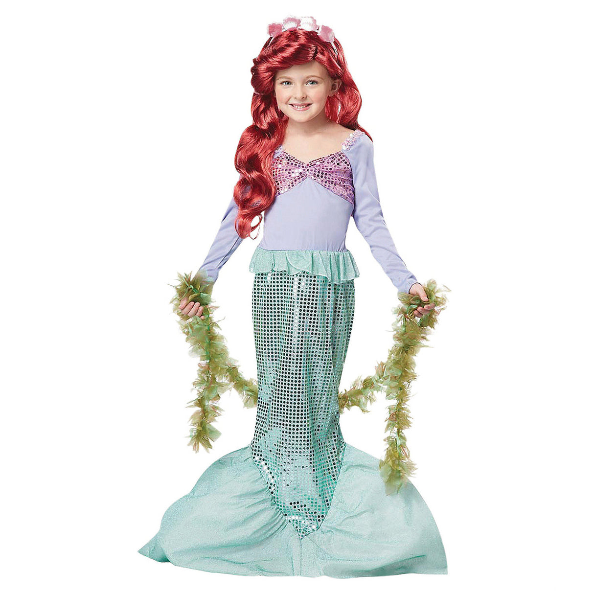 Enchanting Girl's Little Mermaid Costume for Halloween Trick Or Treating and Magical Dress Up Fun