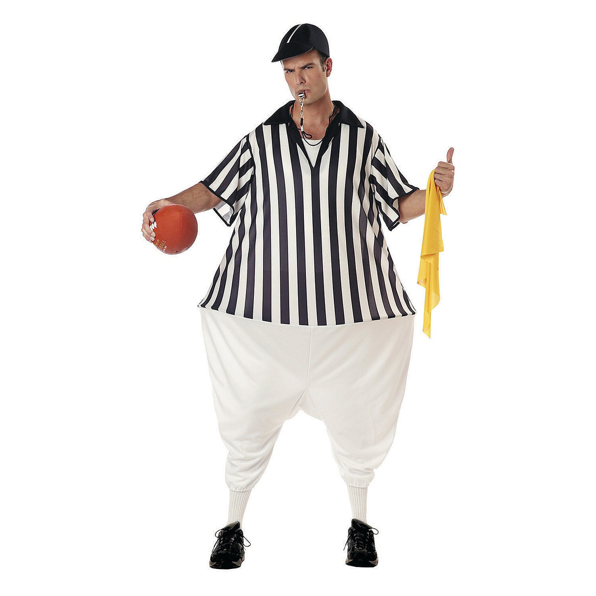 Comical Adult Referee Costume for Halloween Parties Sporting Events and Group Costumes