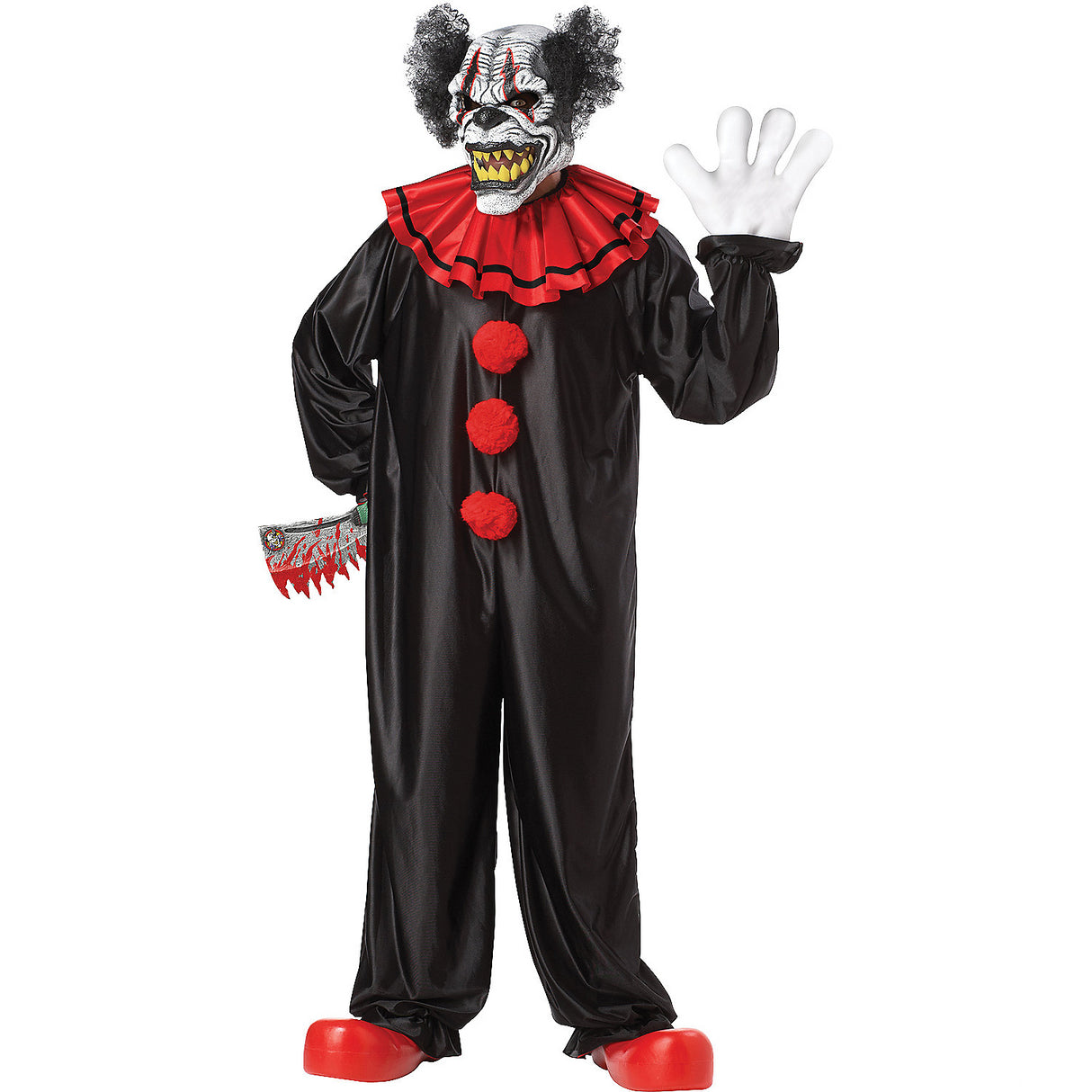 Terrifying Adult Evil Clown Costume for Halloween Parties Trick or Treating and Scary Events